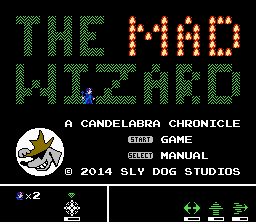The Mad Wizard - A Candelabra Chronicle Title Screen